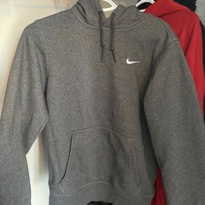 Grey Nike pullover hoodie
